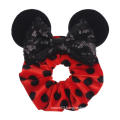 UNIQ scrunchy Women Mouse Ears Sequin Bows Velvet Scrunchies Elastic Rubber Hair Band Cute Hair Ties Rope Ponytail Holder Hair A